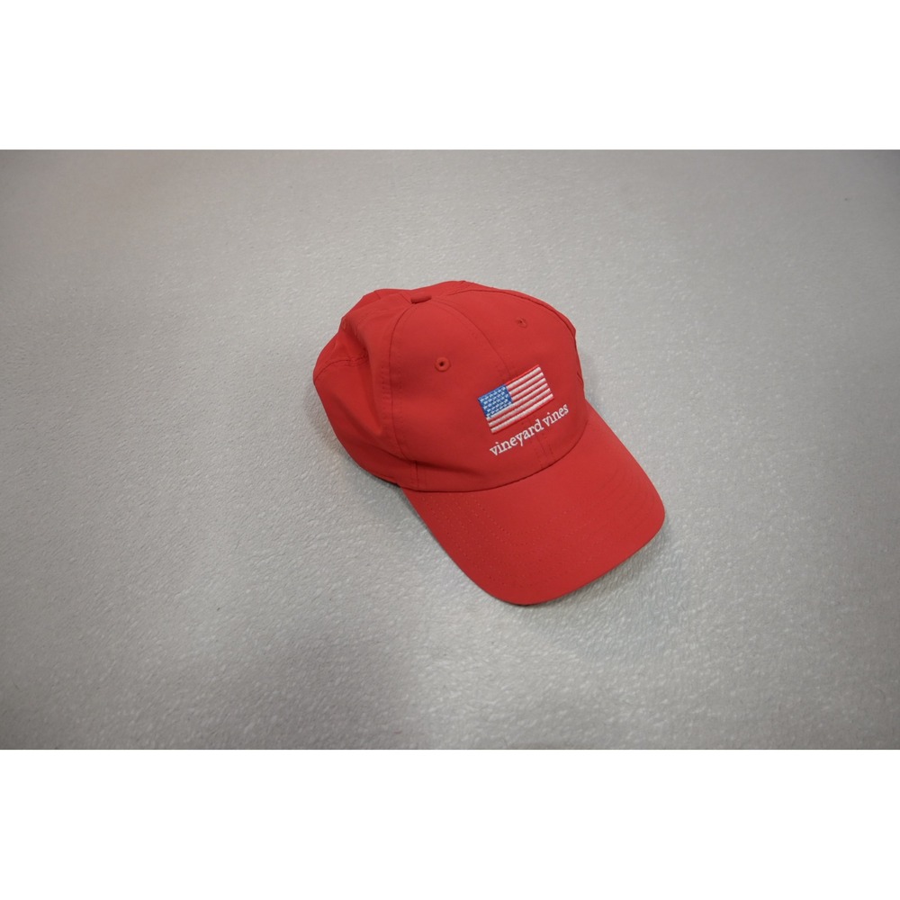 Vineyard Vines Baseball Cap Mens OSFM Red American Flag Performance Excellent